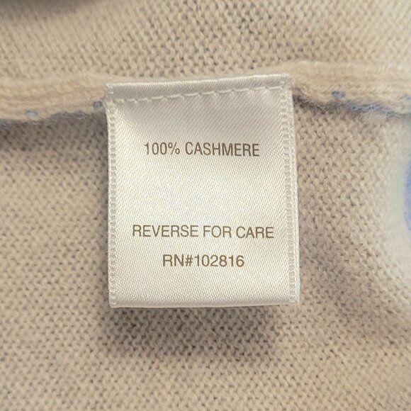 Garnet Hill 100% cashmere sweater women's XL - Picture 6 of 8